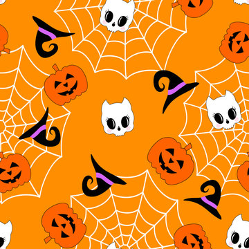 cute halloween pumpkin pattern