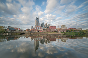 Fototapeta na wymiar Nashville reflected