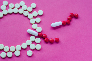 Active sperm swim to the egg. IVF.