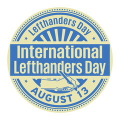Left-Handers Day, August 13