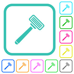 Razor vivid colored flat icons