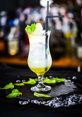 artisanal lemonade from fresh lemons, oranges & mint leaf
