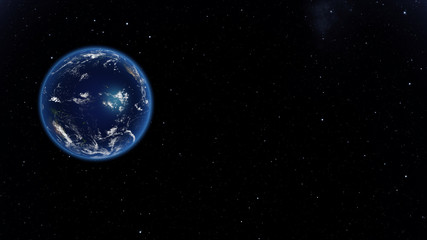 Obraz na płótnie Canvas Planet Earth done with NASA textures
