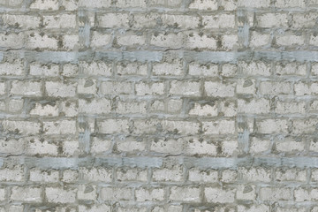 Seamless texture of old grey brick with cement,abstract background