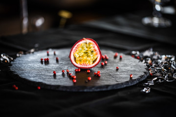 passion fruit lemonade with ice & honey