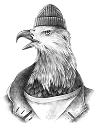  Antropomorphic dressed up eagle. © Marina Gorskaya