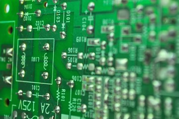 board with electronic components