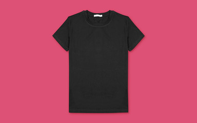 Blank tee mockup T-shirt flatlay