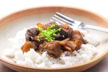 livres with rice