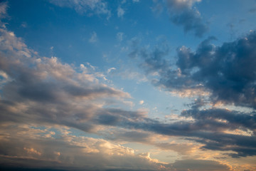 Fototapeta premium Sky with clouds. Background with clouds.