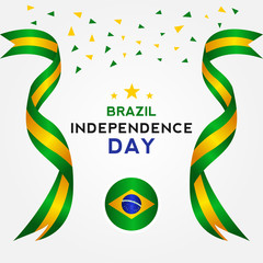 Brazil Independence Day Vector Design Template