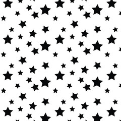 star background Seamless.  vector black