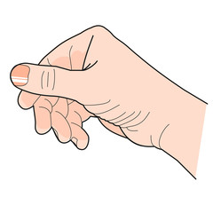 Hand [coloriert, rechts]