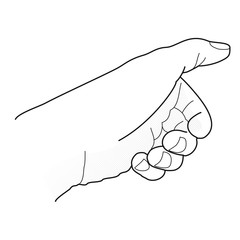 Hand [schwarz-weiß, links]