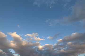 Storm cloud of rain with blue sky