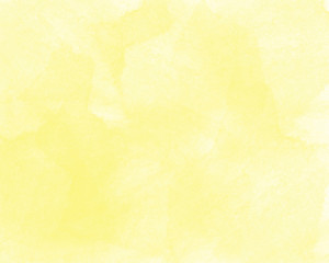 Delicate bright yellow abstraction with watercolor paints