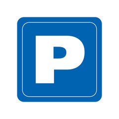 Vector logo of car and Bicycle Parking area