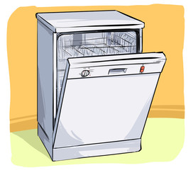 the dishwasher