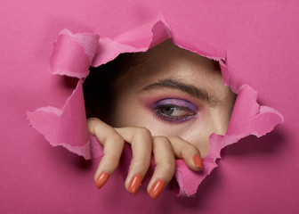 Conceptual photo of fashion cosmetic look