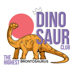 Brontosaurus the highest dino dinosaur © Oleksii