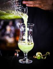 fresh cucumber lemonade with brown sugar & basil