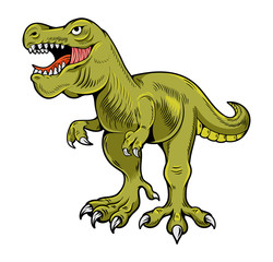 Naklejka premium T-REX Tyrannosaurus Rex big dangerous dino running