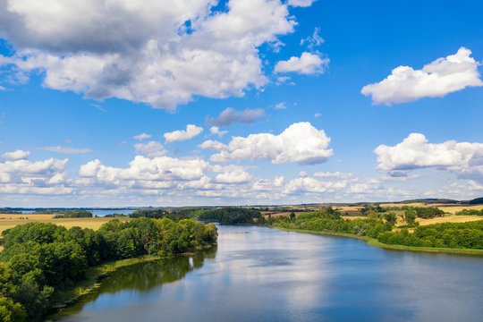 Aussicht auf den Oberuckersee und die Uckermark