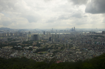 Fototapeta na wymiar city view of seoul, korea
