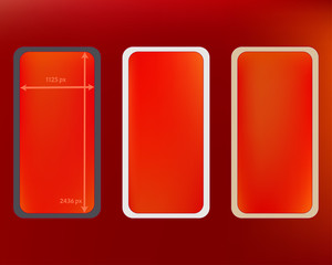Mesh, red colored phone backgrounds kit.