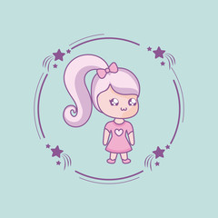 cute little girl kawaii style