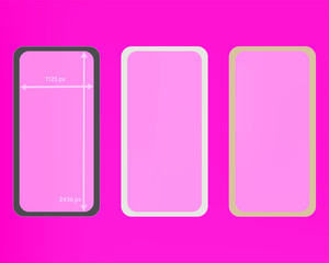 Mesh, pink colored phone backgrounds kit.
