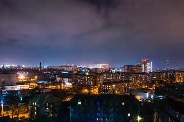 Fototapeta premium Firework on New Year's Eve over the city.