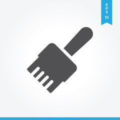 Paint brush vector icon, simple sign for web site and mobile app.