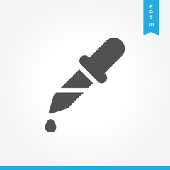 Eyedropper vector icon, simple sign for web site and mobile app.
