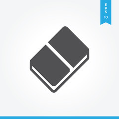 Eraser vector icon, simple sign for web site and mobile app.