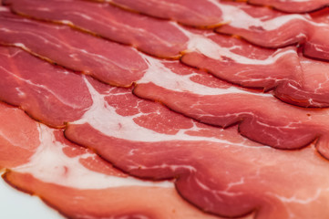 frischer Schinken vom Schwein