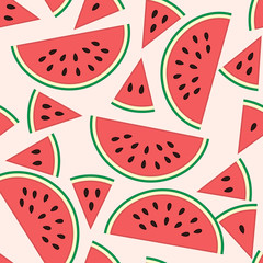 Watermelon slice seamless pattern
