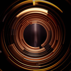 Beautiful, elegant background with a pedestal and a showcase. 3d illustration, 3d ..rendering.