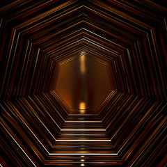 Beautiful, elegant background with a pedestal and a showcase. 3d illustration, 3d ..rendering.