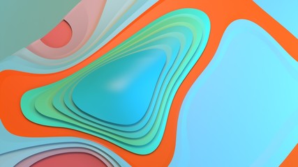 3d rendering abstract minimalism Arizona canyons earth coloured analogous hue schemes complimentary colours graphics design resource crazy wacky bizarre waves vibrations, flat,