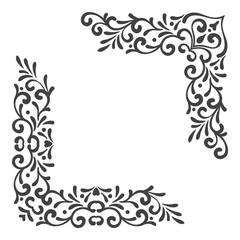 Elegant vintage vector corners