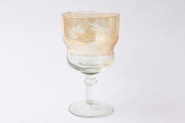 empty glass of cognac