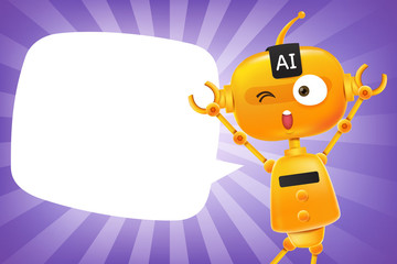 AI Robot cartoon 003