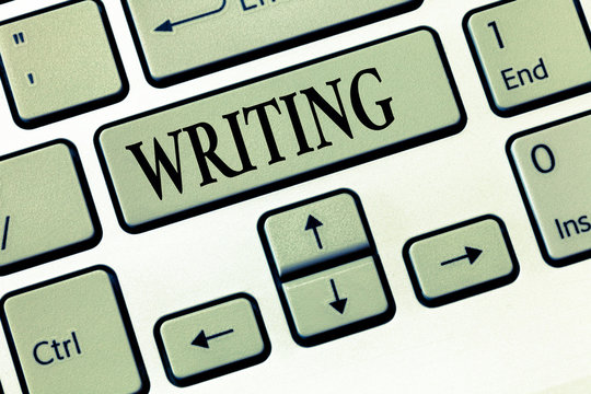 Word writing text Writing. Business concept for Action of write something Making important notes letters papers.