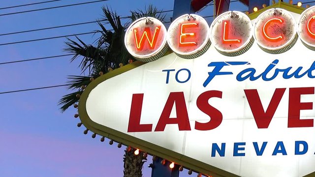 Welcome to fabulous Las Vegas Sign in 4k