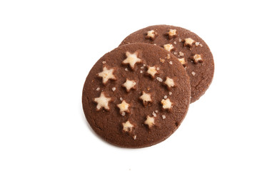 chocolate cookies with stars