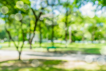 blur natural and light background in the park. - obrazy, fototapety, plakaty