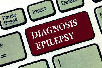 Word writing text Diagnosis Epilepsy. Business concept for disorder in which brain activity becomes...