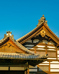 Fototapeta premium Temple Facade, Kyoto, Japan