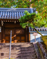 Temple Facade, Kyoto, Japan